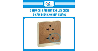 5 Tiêu chí cần biết khi lựa chọn ổ cắm điện cho nhà xưởng