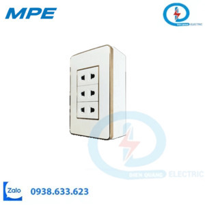 BỘ CÔNG TẮC Ổ CẮM ĐƠN VIỀN VÀNG Seri A60 A60B13UGV