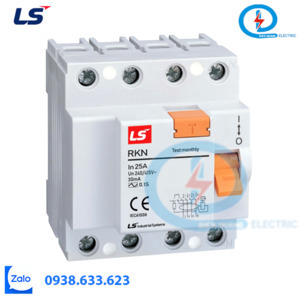 Cầu dao chống giật LS RKN 3P+N 25A