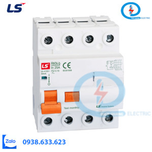 Cầu dao chống giật LS RKN-b 3P+N 25A