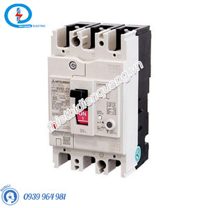 Cầu dao tự động dạng khối NV125-CV 3P 100A 10kA 1.2.500mA dòng kinh tế - Mitsubish