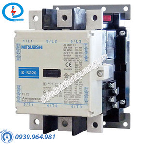 Công tắc tơ dạng khối (Contactor) Mitsubishi S-N220 AC200V 2A2B