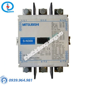 Công tắc tơ dạng khối (Contactor) Mitsubishi S-N300 AC200V 2A2B