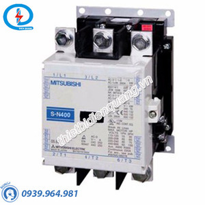 Công tắc tơ dạng khối (Contactor) Mitsubishi S-N400 AC200V 2A2B