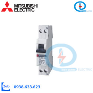 MCB - Cầu dao tự động BH-D10 1P 0.5A 10kA C N Mitsubishi