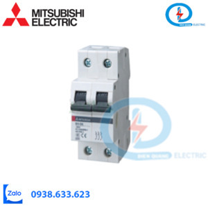 MCB - Cầu dao tự động BH-D10 2P 0.5A 10kA C N Mitsubishi