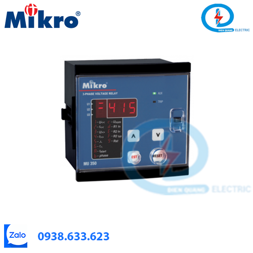 Rơ le bảo vệ điện áp MU 350-415V